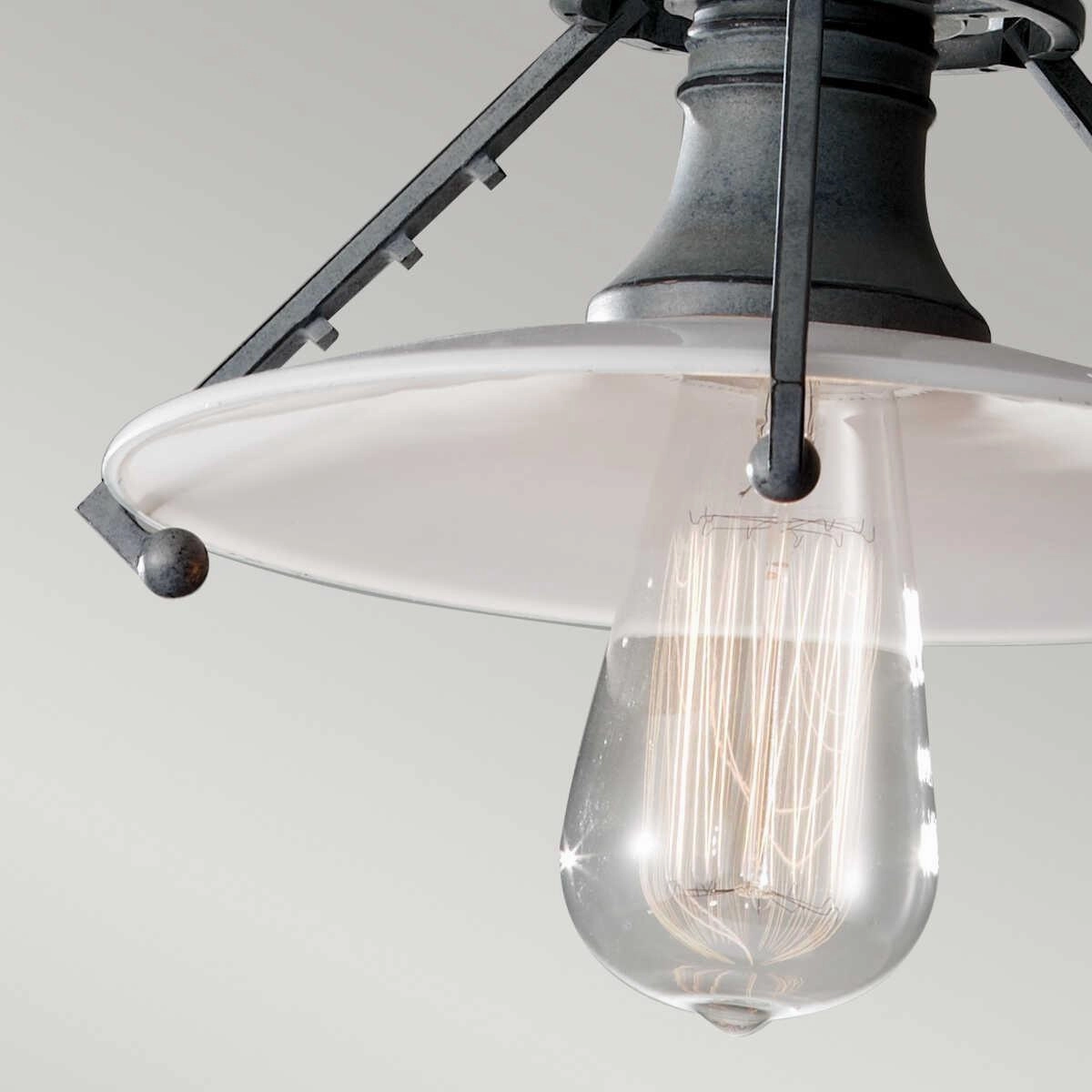 Feiss Urban Renewal 1 Light Zinc Ceiling Pendant