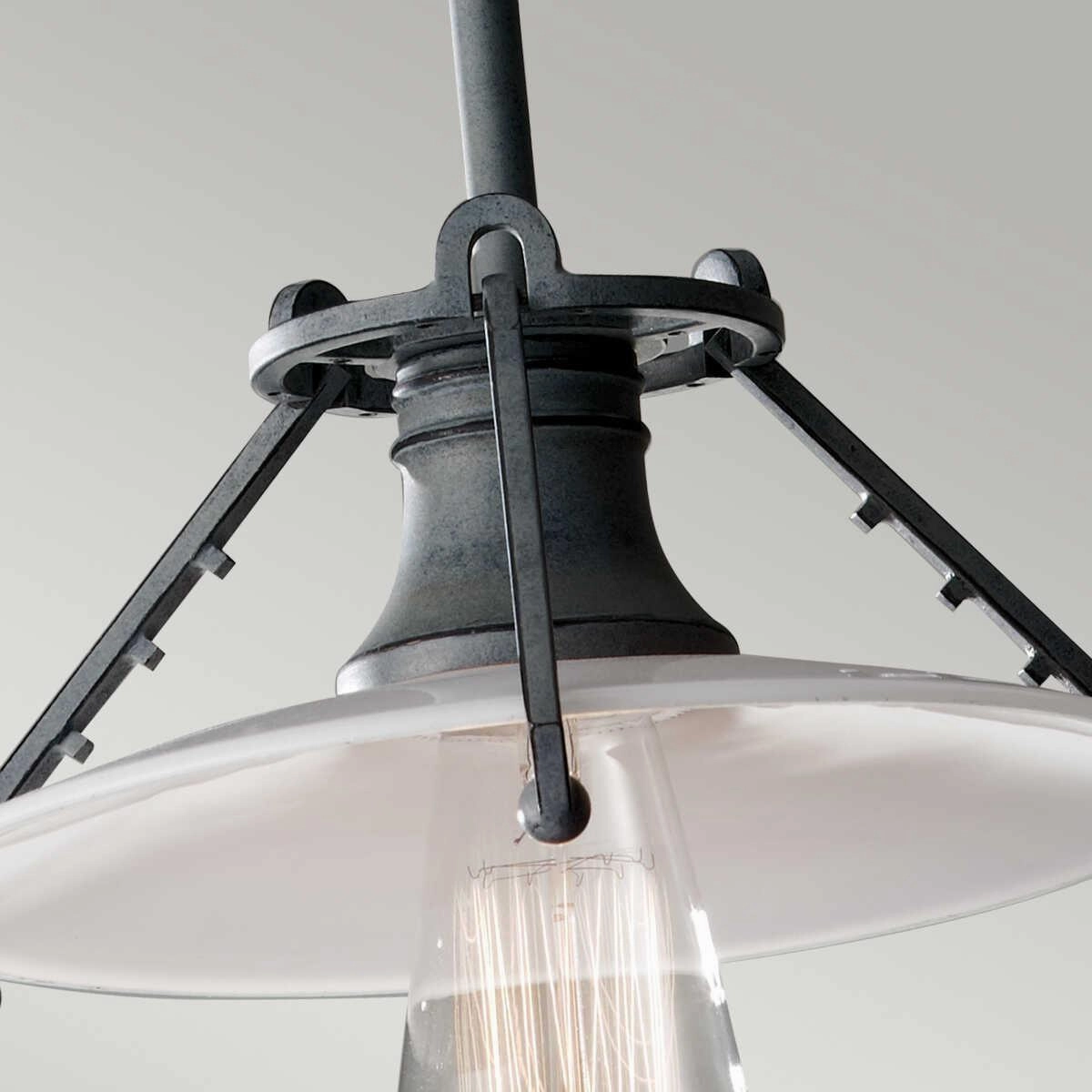 Feiss Urban Renewal 1 Light Zinc Ceiling Pendant