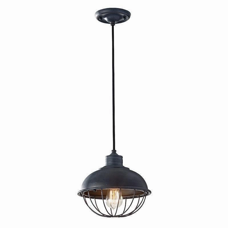 Feiss Urban Renewal Mini Antique Iron Pendant Ceiling Light white ceiling lamp