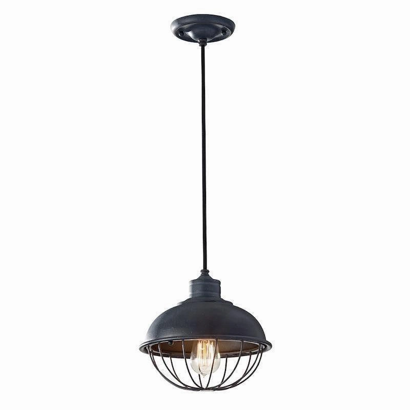 Feiss Urban Renewal Mini Antique Iron Pendant Ceiling Light sleek LED ceiling lamp