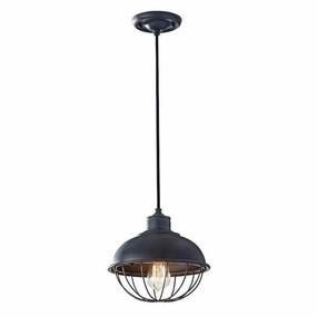 Feiss Urban Renewal Mini Antique Iron Pendant Ceiling Light sleek LED ceiling lamp