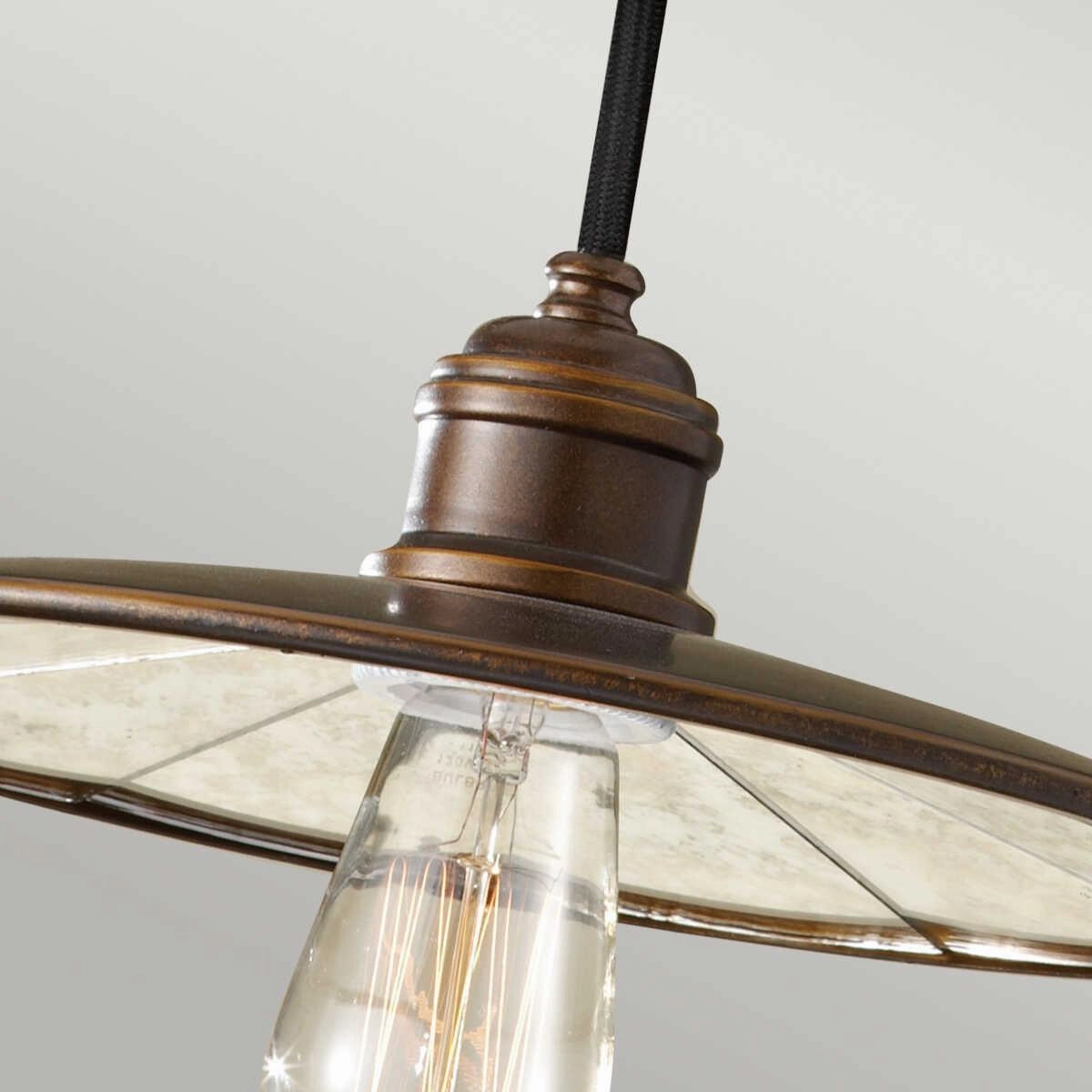 Feiss Urban Renewal Mini Bronze Pendant Ceiling Light