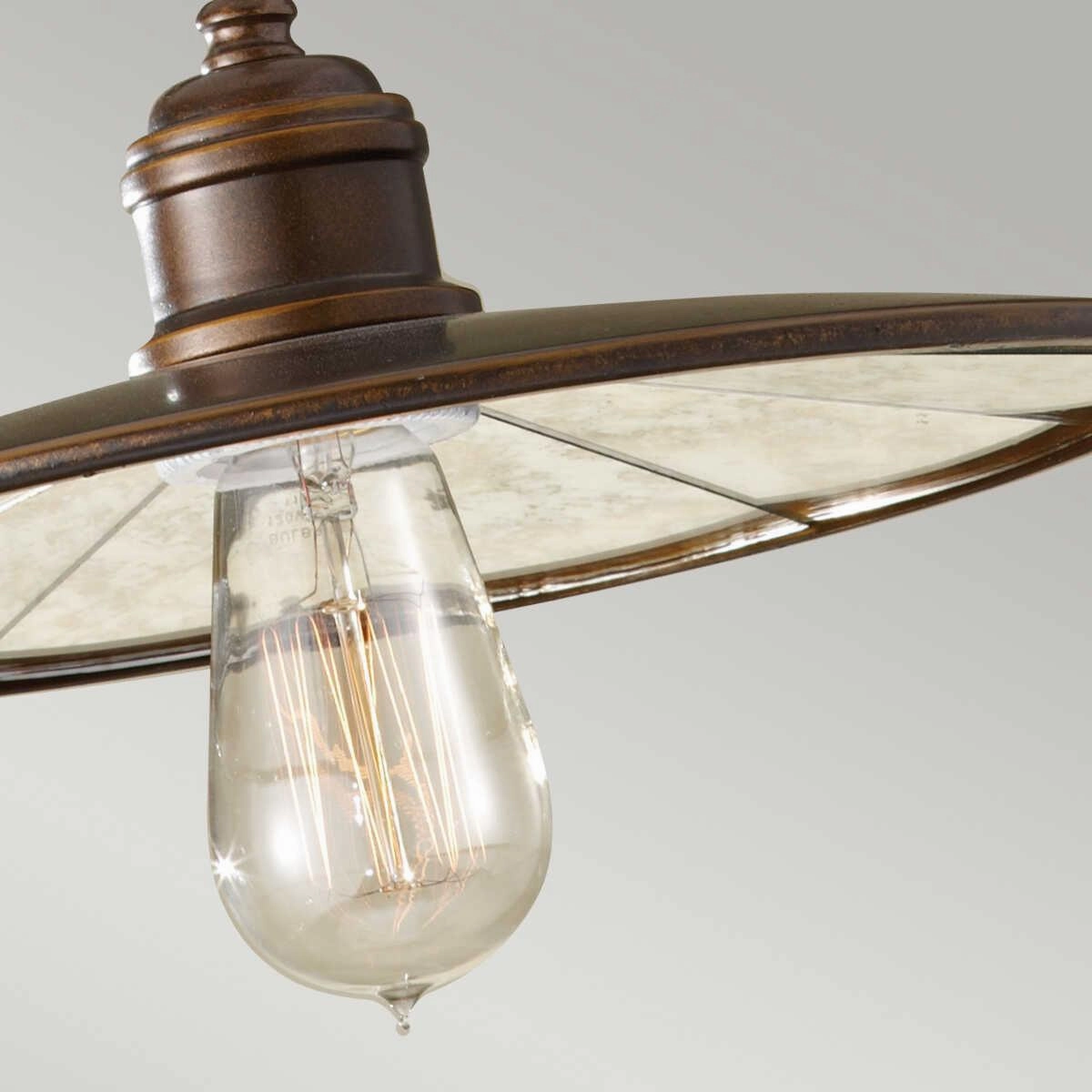 Feiss Urban Renewal Mini Bronze Pendant Ceiling Light