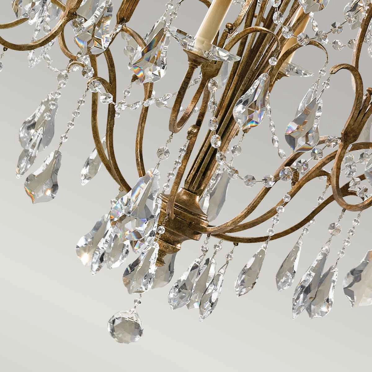 Feiss Valentina 12 Light Multi-Tier Bronze Chandelier