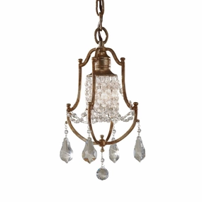 Feiss Valentina 1 Light Mini Bronze Ceiling Pendant ambient ceiling fixture
