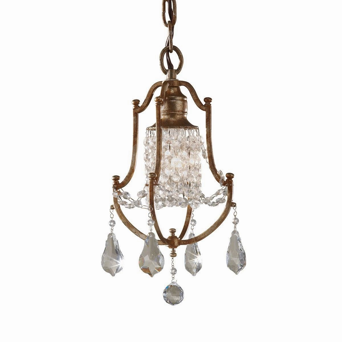 Feiss Valentina 1 Light Mini Bronze Ceiling Pendant ambient ceiling fixture