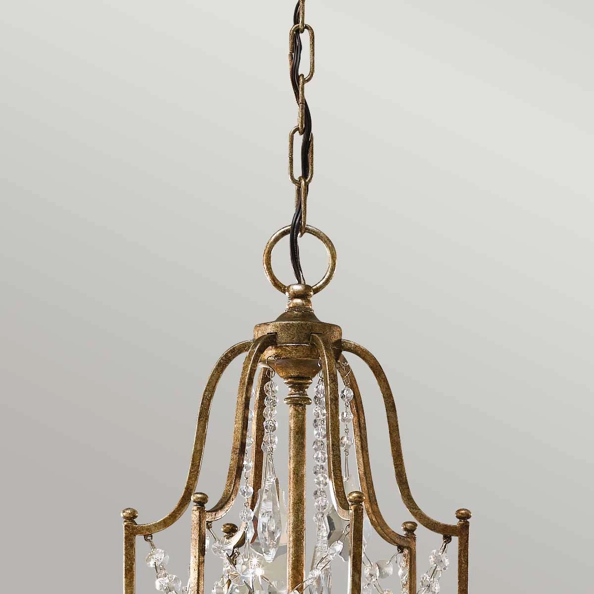 Feiss Valentina 6 Light Chandelier Ceiling Light- Bronze