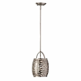 Feiss Zara 1 Light Brushed Nickel Ceiling Pendant ambient ceiling fixture
