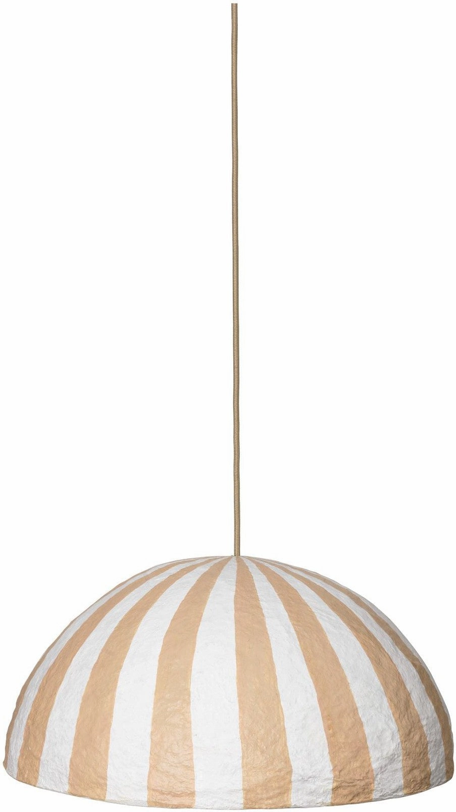Ferm Living Half Dome Lampshade, Stripe decorative indoor light