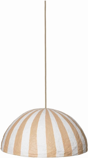 Ferm Living Half Dome Lampshade, Stripe decorative indoor light