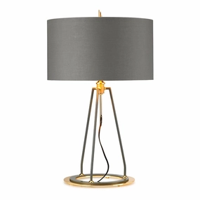 Ferrara Grey & Gold Table Lamp Elstead Lighting energy-saving LED light