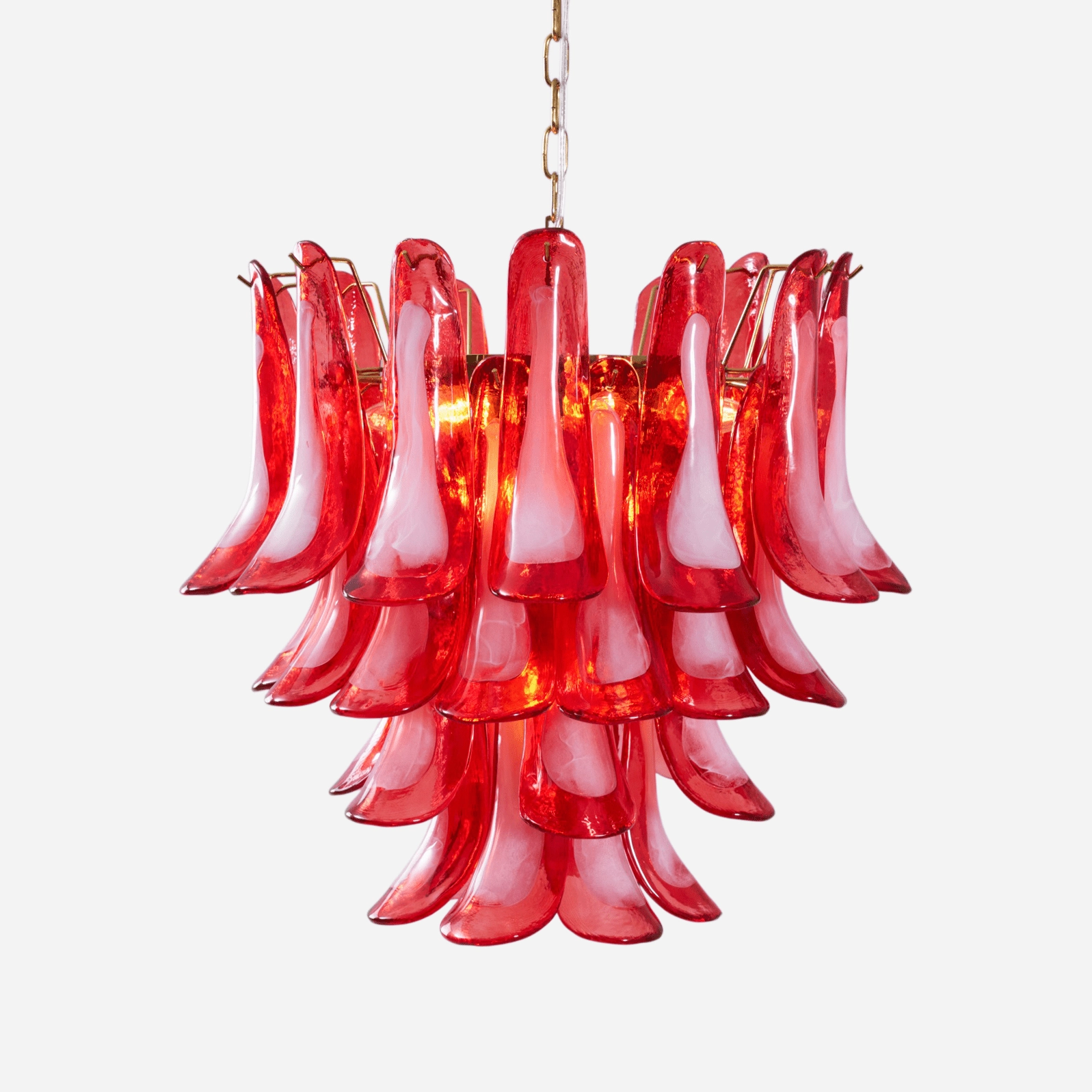 Fiametta Murano Glass Chandelier minimalist reading light