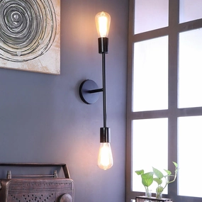 Filo Black Metal Wall Light by SS Lightings decorative ceiling fixture