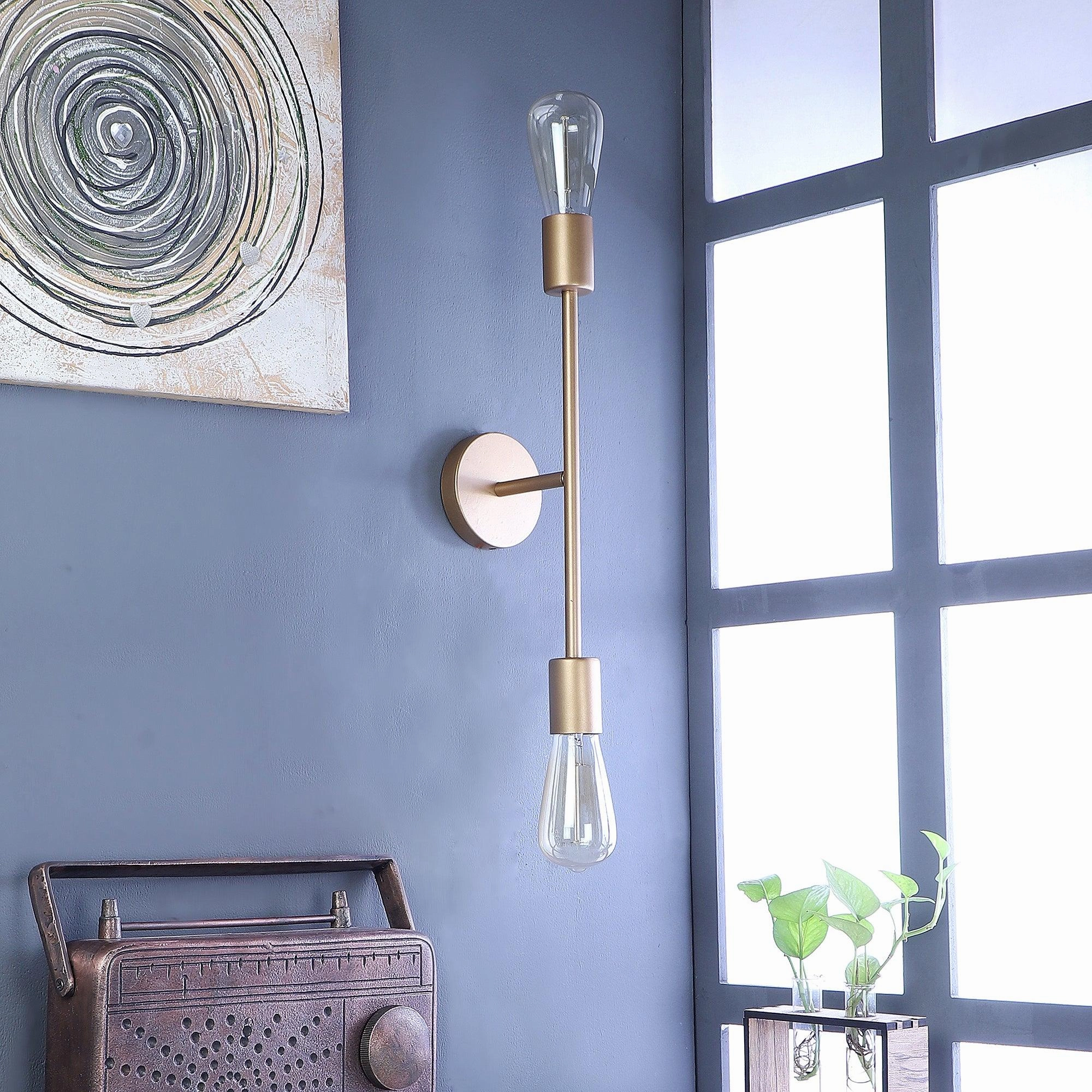 Filo Gold Metal Wall Light by SS Lightings decorative ceiling fixture