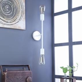 Filo White Metal Wall Light by SS Lightings decorative ceiling fixture