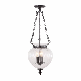 Finsbury Park 3 Light Medium Bronze Ceiling Pendant sleek LED ceiling lamp