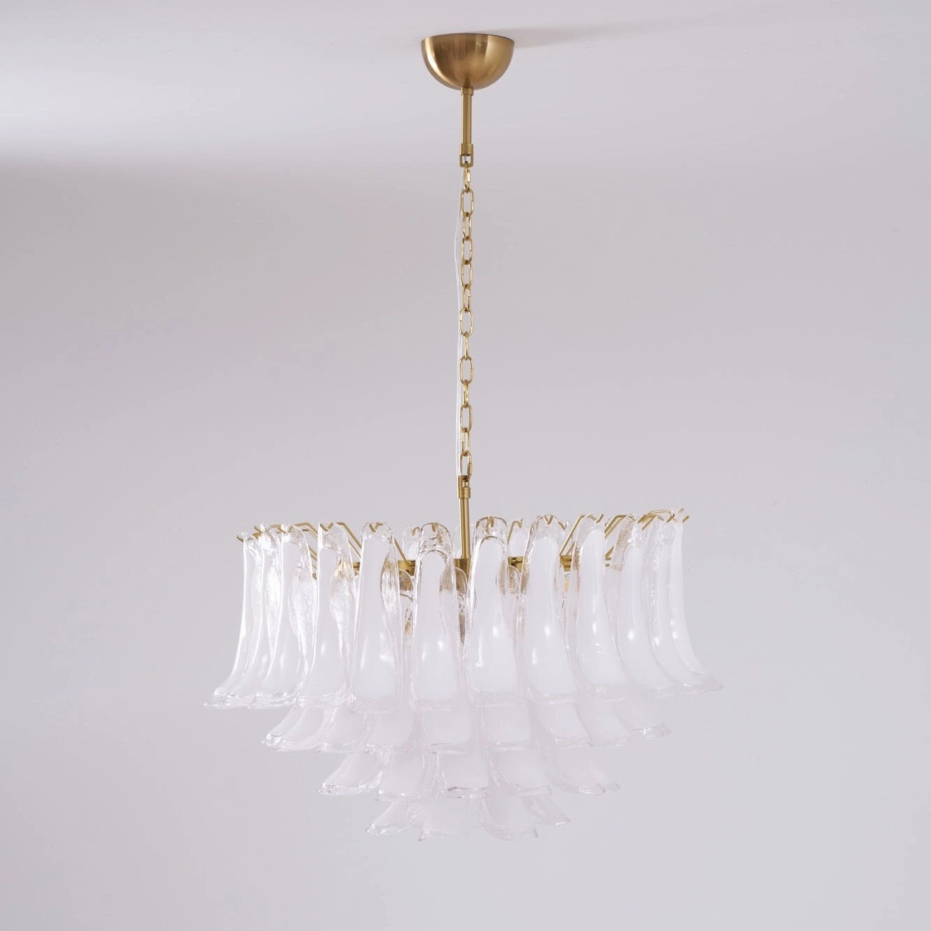 Fiora Pink Glass Chandelier