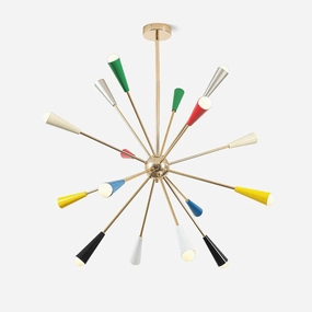 Firework Pop Chandelier minimalist reading light