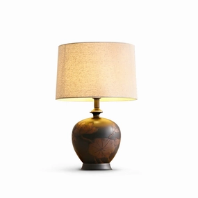 Fish Motif Ceramic Table Lamp weatherproof outdoor lamp