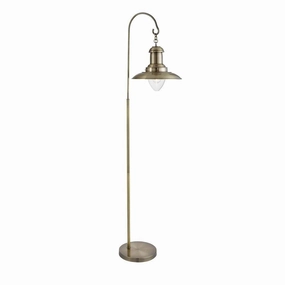 Fisherman Antique Brass Floor Lamp Damaged Box creative lampshade design
