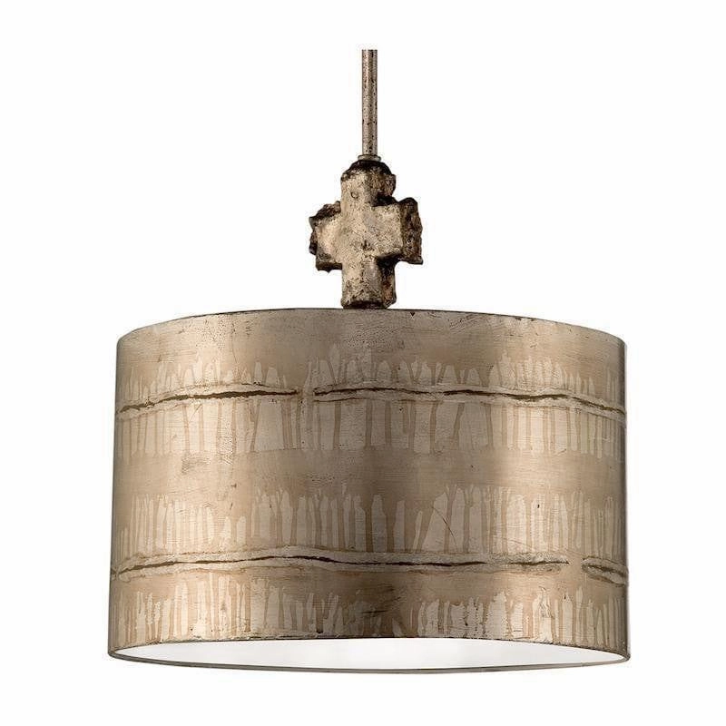 Flambeau Fragment Silver Large Pendant Ceiling Light ambient ceiling fixture