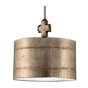 Flambeau Fragment Silver Large Pendant Ceiling Light white ceiling lamp