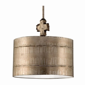 Flambeau Fragment Silver Large Pendant Ceiling Light ambient ceiling fixture