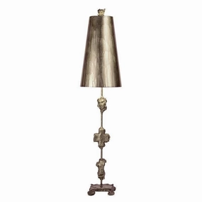 Flambeau Fragment Silver Table Lamp energy-saving LED light