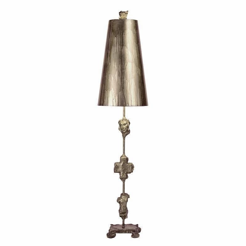 Flambeau Fragment Silver Table Lamp energy-saving LED light