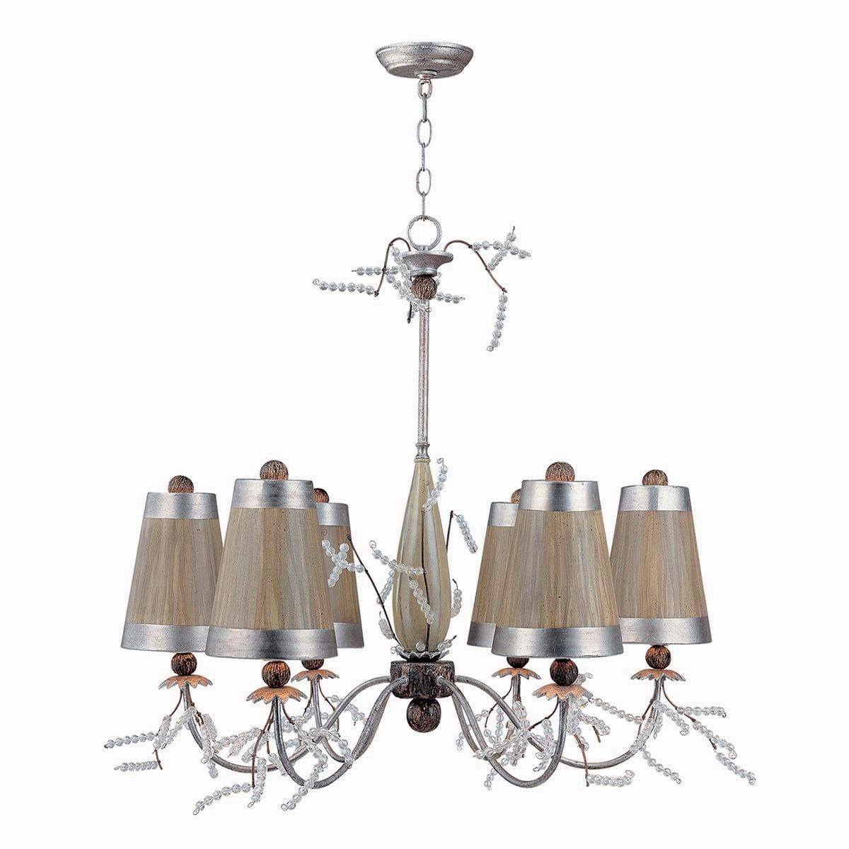 Flambeau Kristal Luxe 6 Light Chandelier Ceiling Light soft glow ceiling light