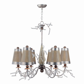 Flambeau Kristal Luxe 6 Light Chandelier Ceiling Light soft glow ceiling light