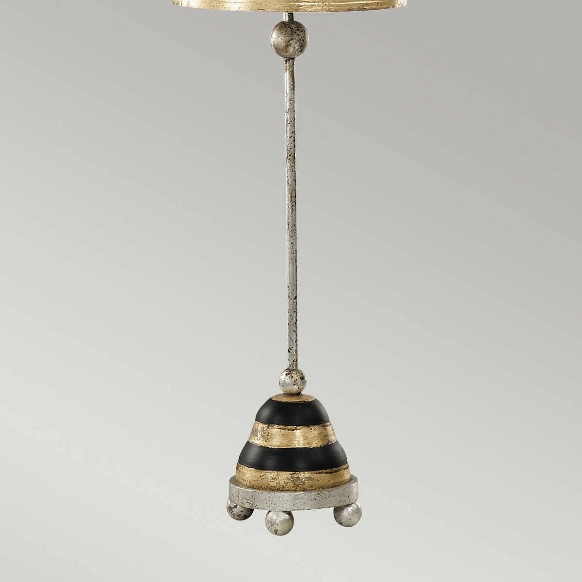 Flambeau Phoenician Gold & Black 1 Light Table Lamp