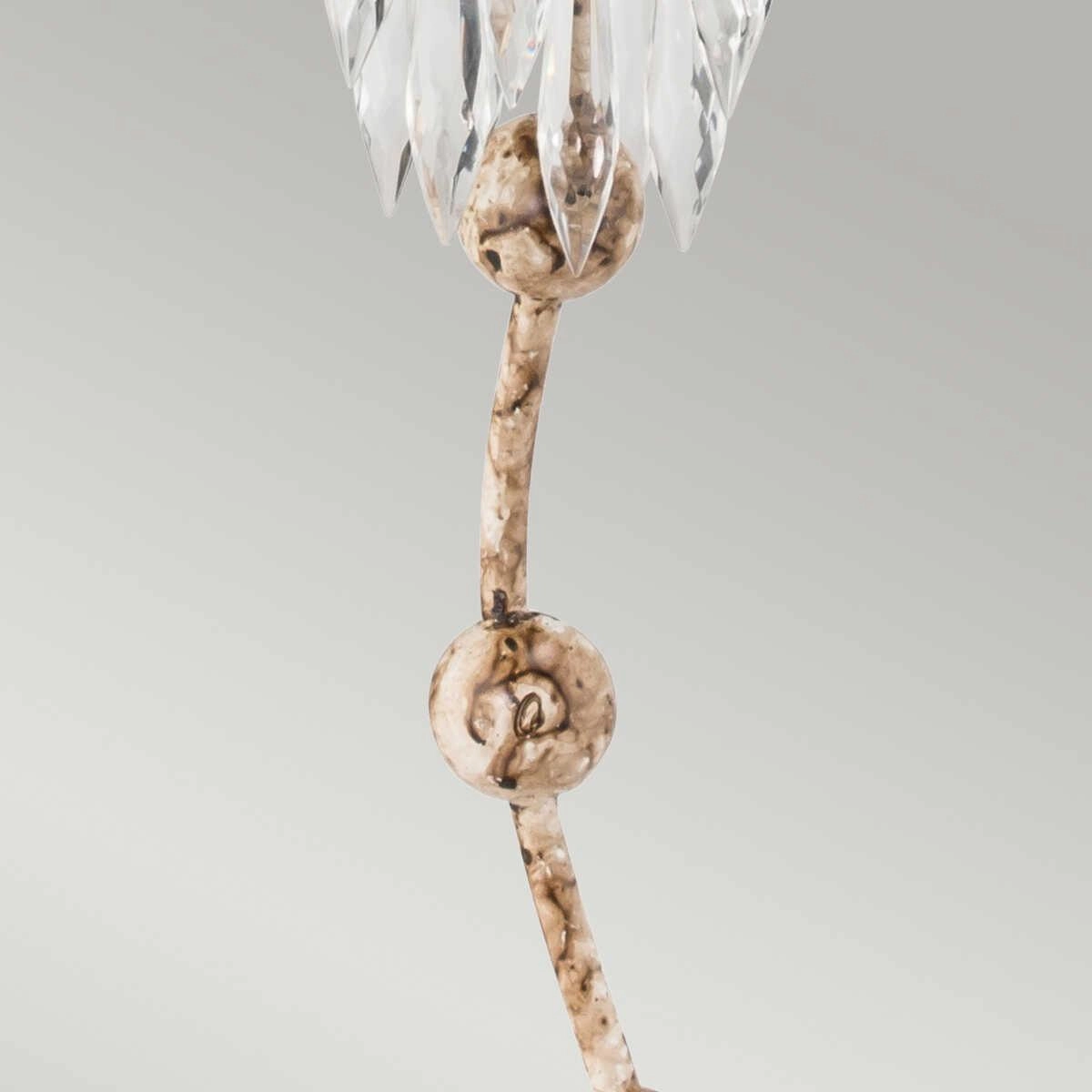 Flambeau Venetian 1 Light Table Lamp - Beige Patina & Gold
