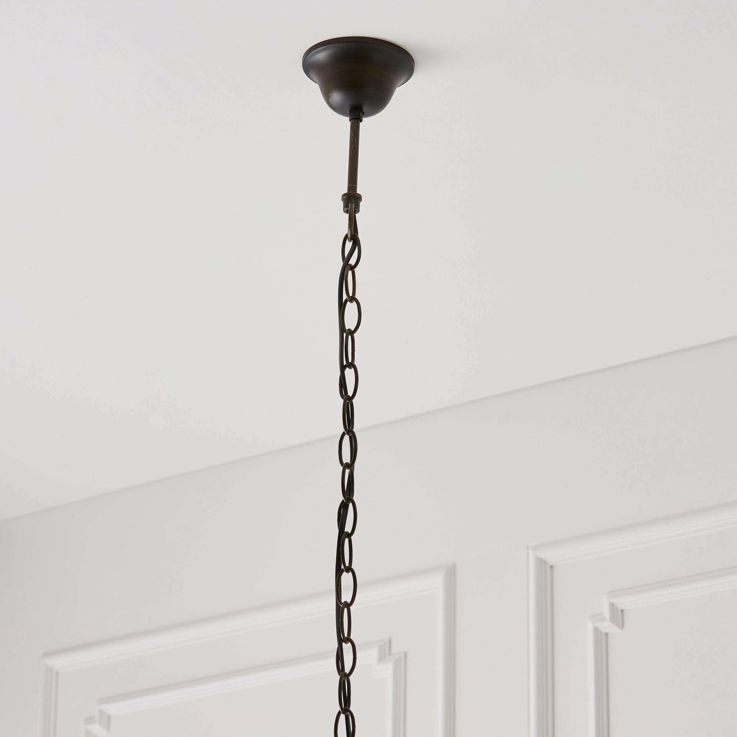 Flame Dragonfly Medium Tiffany Ceiling Light, 1 Bulb Fitting