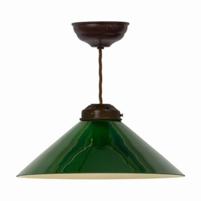 Flashed Opal Art Deco Ceiling Light GREEN42 sleek LED ceiling lamp