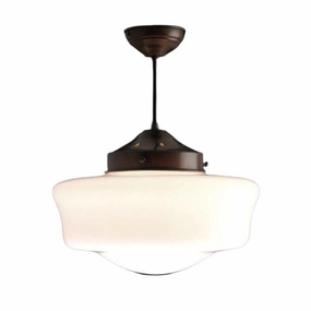 Flashed Opal Art Deco Ceiling Light SCHOOL47 white ceiling lamp