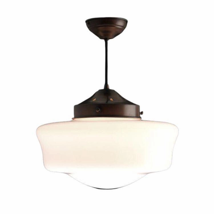 Flashed Opal Art Deco Ceiling Light SCHOOL47 white ceiling lamp