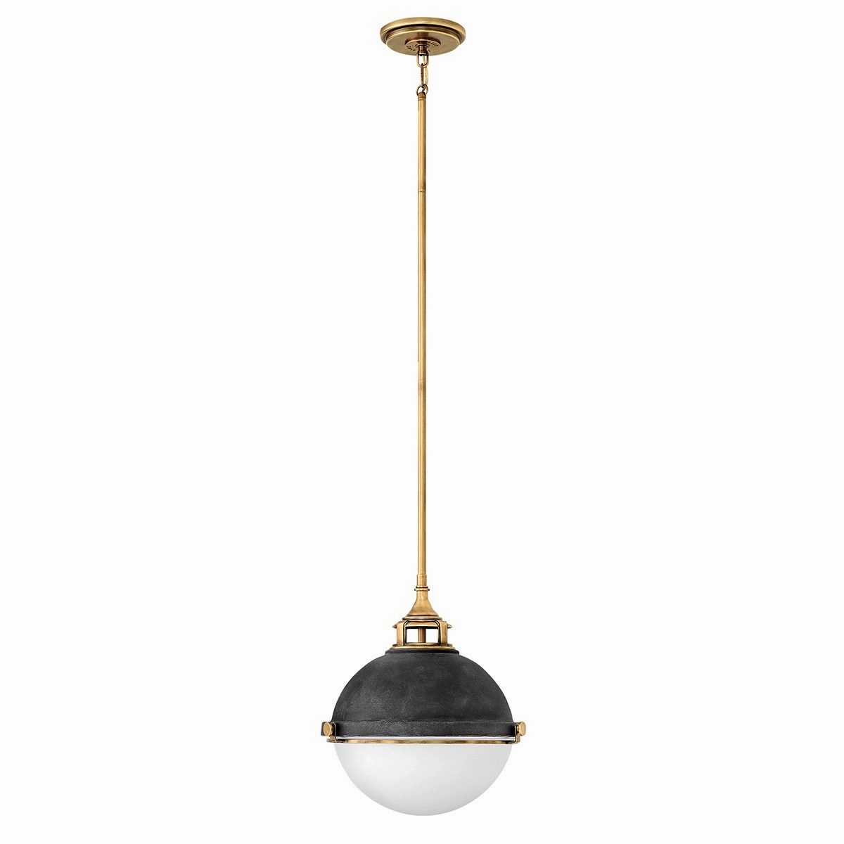 Fletcher 2 Light Zinc and Brass Ceiling Pendant Light sleek LED ceiling lamp