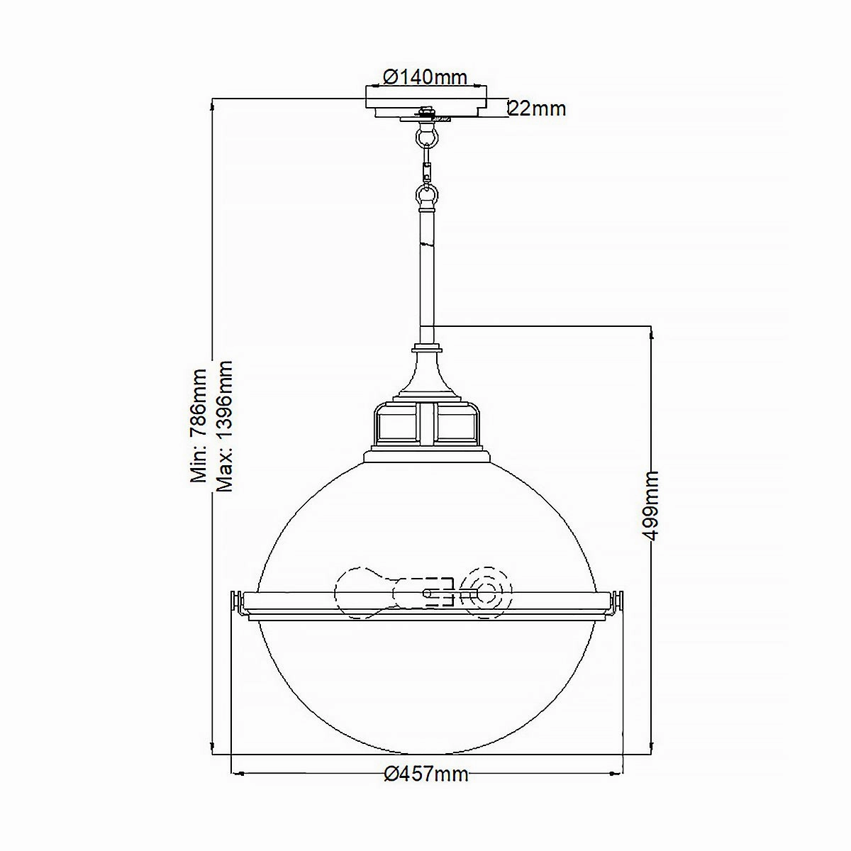 Fletcher 3 Light Zinc and Brass Ceiling Pendant Light