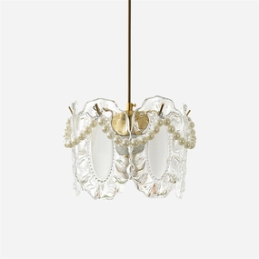 Floral Glass Pendant Lamp surface mount ceiling lamp