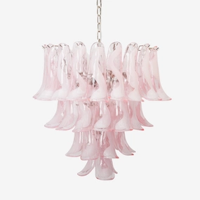 Florentine Lily Murano Chandelier minimalist reading light