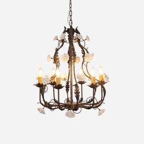 Florentine Rose Garden Chandelier minimalist reading light
