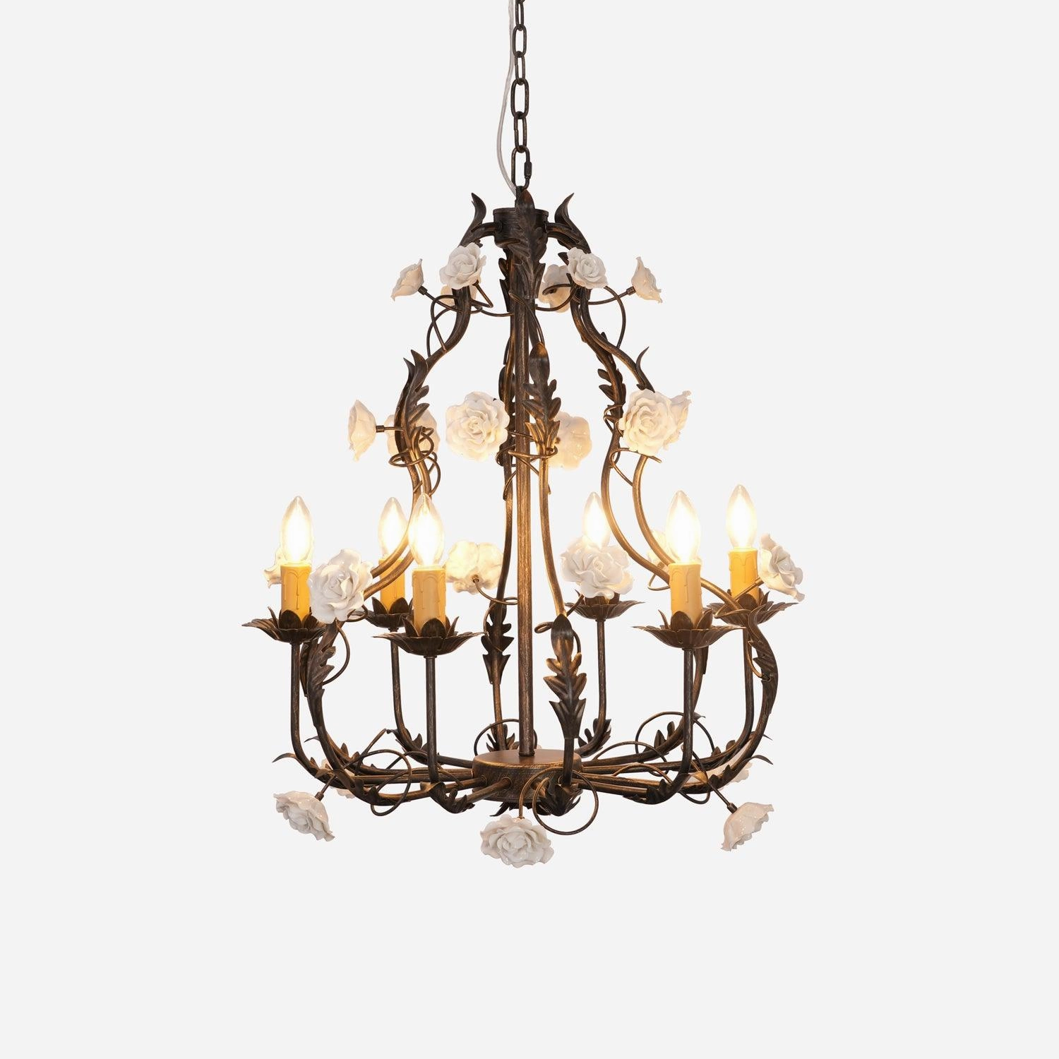 Florentine Rose Garden Chandelier minimalist reading light