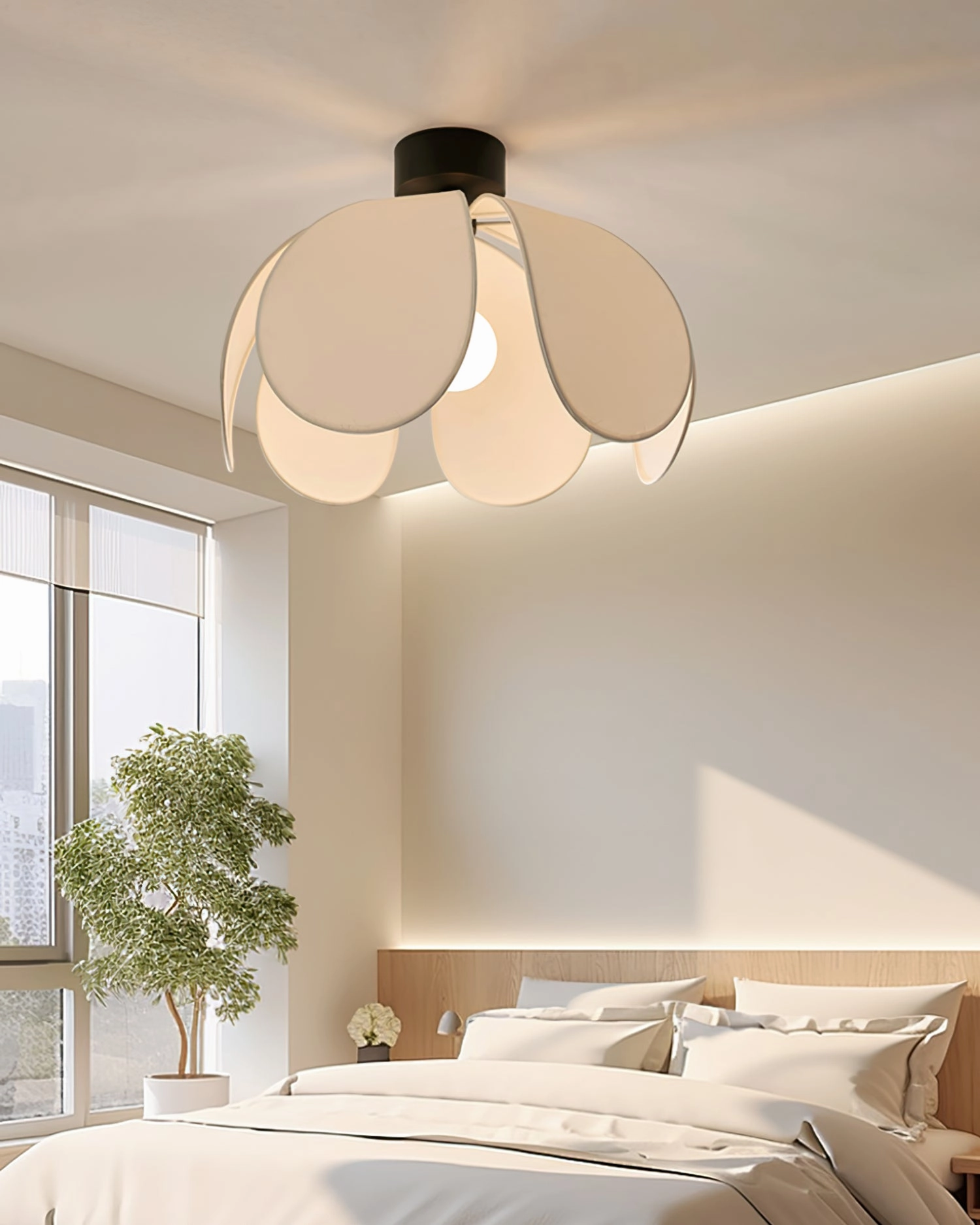 Flower Fabric Ceiling Lamp