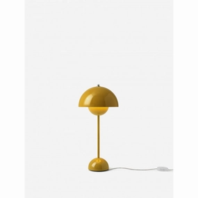 FLOWERPOT BORDLAMPE VP3 MUSTARD indoor LED wall lamp