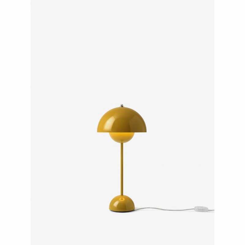FLOWERPOT BORDLAMPE VP3 MUSTARD indoor LED wall lamp