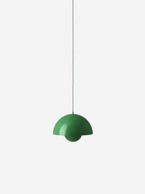 FLOWERPOT PENDEL VP7 SIGNAL GREEN indoor LED wall lamp