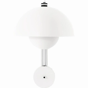 Flowerpot Vglampe Vp8 Mat Hvid indoor LED wall lamp