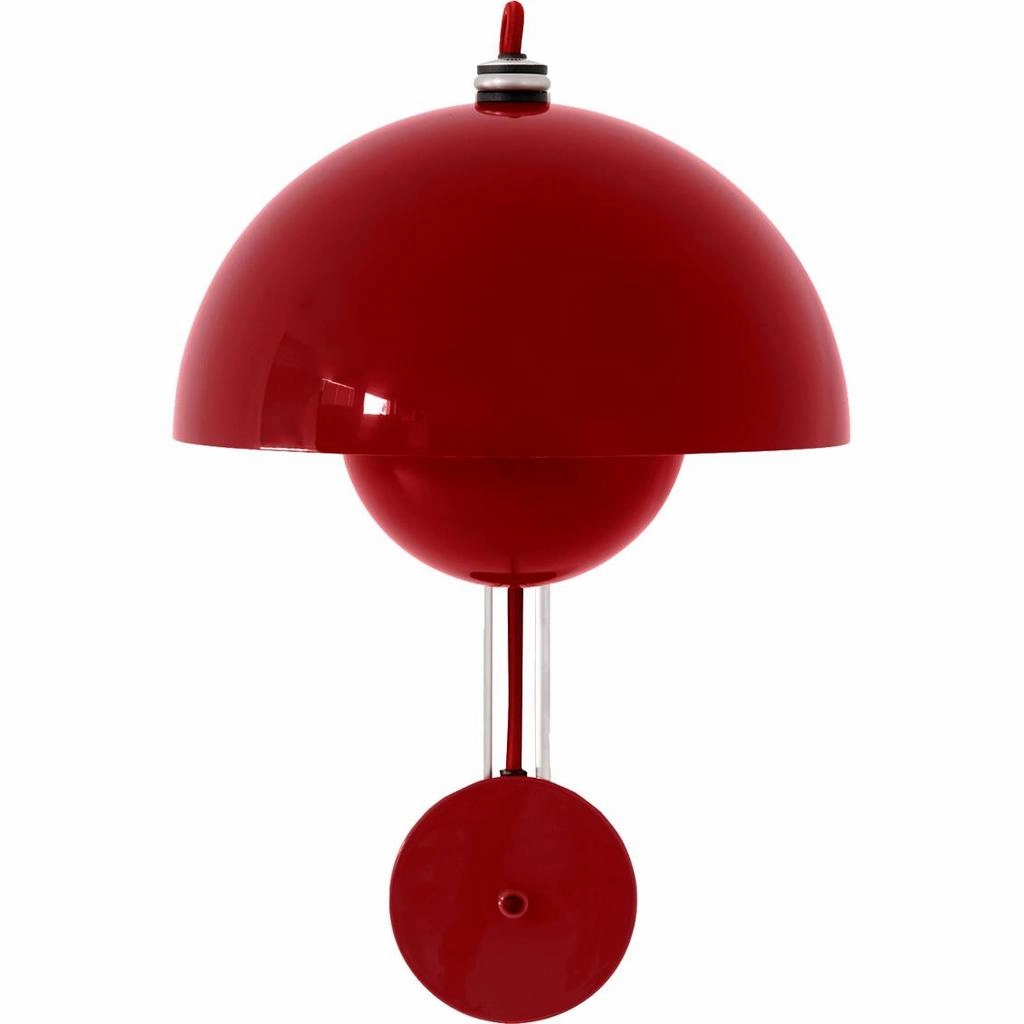 FLOWERPOT VP8 VERMILION RD VGLAMPE indoor LED wall lamp