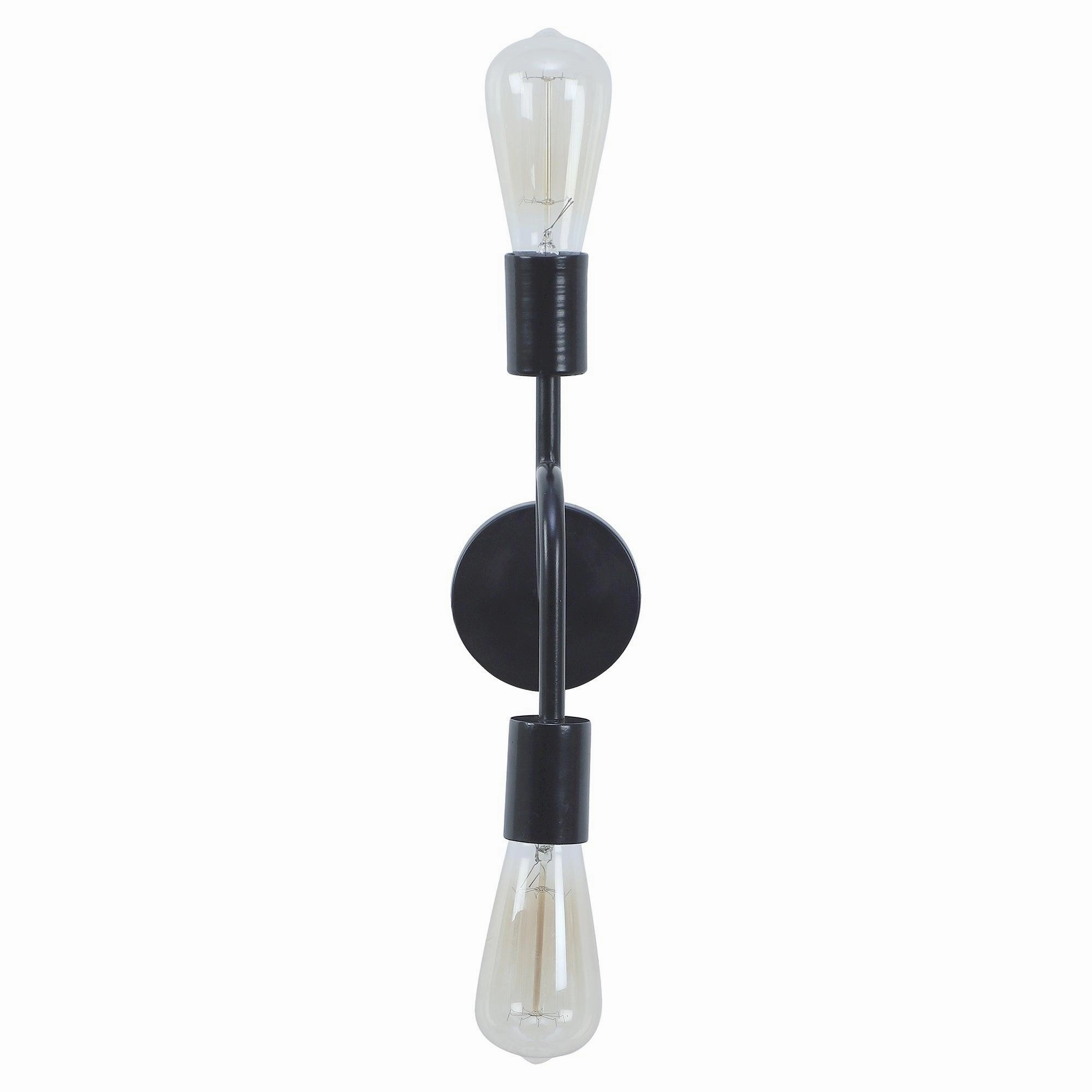 Flute Black Metal Wall Light by SS Lightings